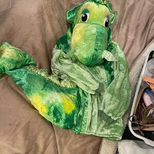 Unique Plush Dragon/Dinosaur Green Vintage Childs Large